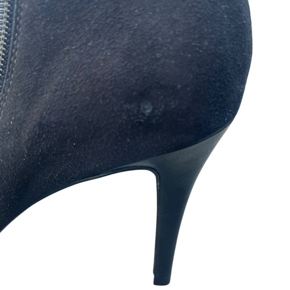 Trina Turk Snake Skin Suede Ankle Boots 9.5 Black Mob Wife Stiletto - Picture 9 of 12